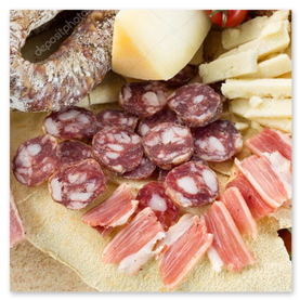 Buffet di antipasti tipici sardi all’aperto